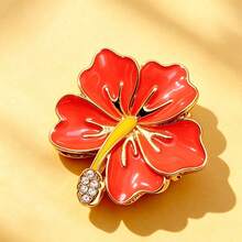 波西米亞風仙人掌彩虹花卉印花紋理鋅合金夏季飾品 - 彩虹髮爪 - 查看 13