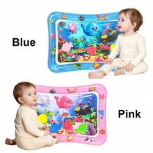OBOVAY 1pc Multicolor Square Dolphin Inflatable Water Mat For Baby, Suitable For Play Mat, Early Education Activity Crawling Mat, Fun Game Birthday Gift - Multicolor - View 5