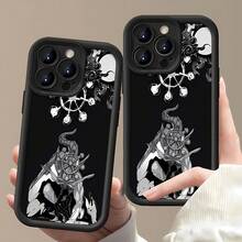 Dark Mythical Guardian Phone Case, Compatible With Apple, , , And Honor Phones. Made Of TPU, It Offers Protection Against Bumps And Drops. - Black - View 1