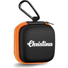 1pc Customizable Name Headphone Case, Customized Headphone Storage Bag, Personalized Charger Storage Bag, Phone Accessory Box, Small Letter Zipper Bag - Multicolor - View 13
