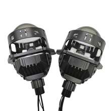 最新 Z50S 升級版 3 英吋三色投影透鏡 LED 車頭燈，低燈 40W 高燈 50W，白光/黃光/暖白光，無損安裝汽車大燈 2 件/組 - Z50S - 查看 2