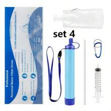 1pc Portable Multi-Layer Outdoor Water Purifier, Lightweight Reusable Direct Drinking Water Filter, Effectively Removes Impurities, Suitable For Hiking, Camping, Wilderness Survival, Car Storage And Emergency Disaster Prevention - Multicolor - View 9