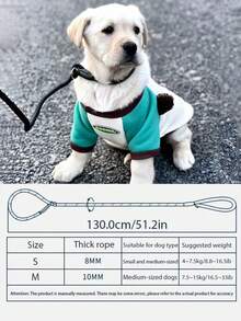 1Pc Slip Lead Dog Training P Leash, Adjustable Nylon Rope Walking Collar Lead With Metal Ring, Anti-Choke No Pull Pet Slip Leash For Small Medium Large Dogs Outdoor Walking Training - Multicolor - View 3