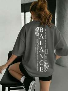 Loose-Fitting Short-Sleeve T-Shirts With  Prints For Couples | Exquisite Design | Summer Essential | Easy To Match | Show Off Your Style - Dark Grey - View 1