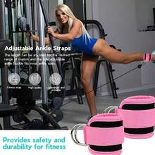 1 Set Ankle Strap Resistance Bands, Gym Weighted Leg Training Straps, Hip Trainer, Fitness Ankle Cuffs - Multicolor - View 6