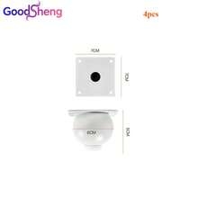 Goodsheng 4件組金屬家具腿，櫥櫃腿、沙發腿，現代金屬家具腳，替換腿 - 白色 - 查看 10