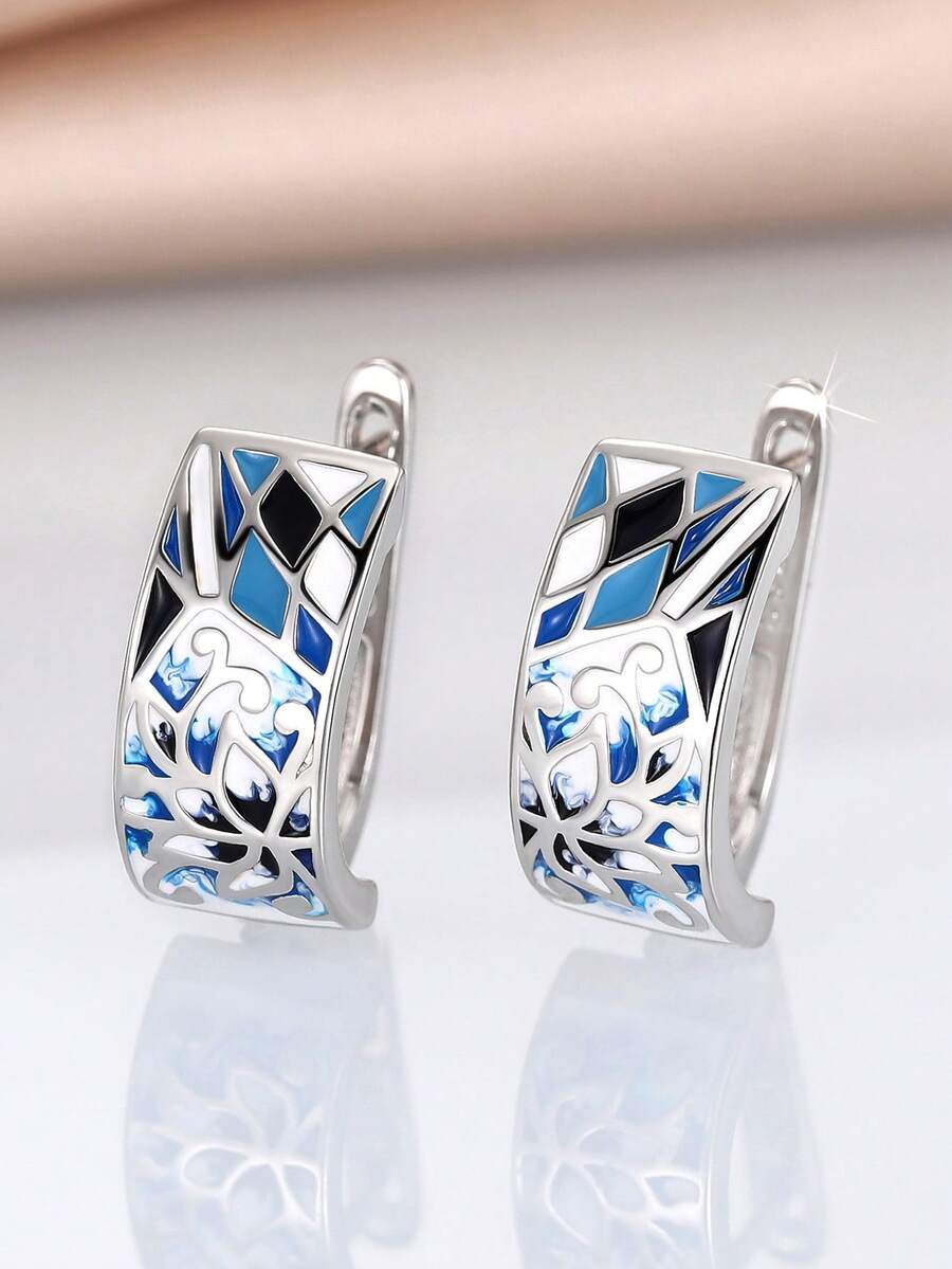 1 Pair Vintage Earrings, Designed For Women, Suitable For Weddings, Engagements, Anniversary Parties, Valentine's Day Gifts - 2# - View 1