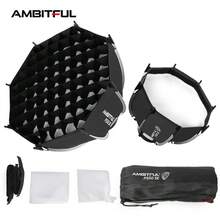 AMBITFUL PS30 SE PS50 SE Octagonal Softbox 30/50cm, Bowens Mount Foldable Quick Release Portable Octagonal Softbox, Includes Honeycomb Grid, Diffusion Cloth And Storage Bag, Suitable For Studio LED Video Photography Lights - View 2