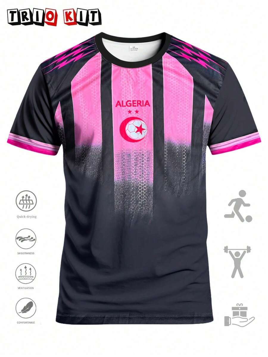 s Masculinas y Femeninas y Series Juveniles. Incluye uniformes profesionales de competición "Desert Fox", cómodas camisetas de cuello redondo y ropa deportiva para actividades al aire libre. - Negro - Ver 1