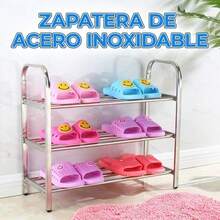 Metal Shoe Organizer Rack, Adjustable Shoe Rack Without Tools, Storage For Sneakers, Boots, Heels For Bedroom, Hallway, Closet - Multicolor - View 2