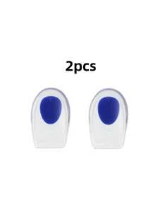 8/6/4/2pcs Soft Silicone Heel Pads, Neutral Style, Transparent, - Blue and White - View 13