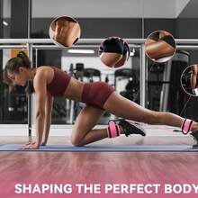 1 Set Ankle Strap Resistance Bands, Gym Weighted Leg Training Straps, Hip Trainer, Fitness Ankle Cuffs - Multicolor - View 5
