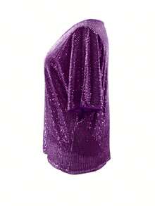 Plus Sizes - Plus Sizes - Women's Plus Size Clothing Tops - Purple - View 4