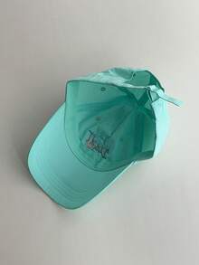 Soft Top Candy Color Cool Fashion Letter Baseball Cap For Women, Spring/Summer Outdoor Sun Protection Quick-Dry Breathable Sports Sun Hat For Travel, Back To School - Doesnt Letters - View 7