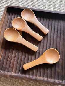 12/6pcs Premium Wooden Small Spoons, Ice Cream Spoons, Suitable For Ice Cream, Soup, Coffee, Honey, Jam And Other Condiments, Perfect For Home Coffee And Creative Dishes, Ice Cream Tools, Lightweight And Easy To Use, Outdoor Supplies, Kitchen Tools, Kitchen Supplies, Kitchen Accessories, Kitchen Spoons, Home Decor, Home Supplies, Household Essentials, Gifts For Women, Gifts For Men, Gifts For Mothers, Gifts For Fathers, Gifts For Grandfathers, Gifts For Grandmothers - Multicolor - View 5