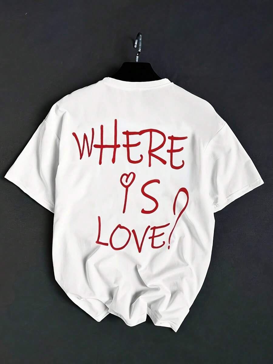 Fashionable Men's T-Shirt - White - View 1