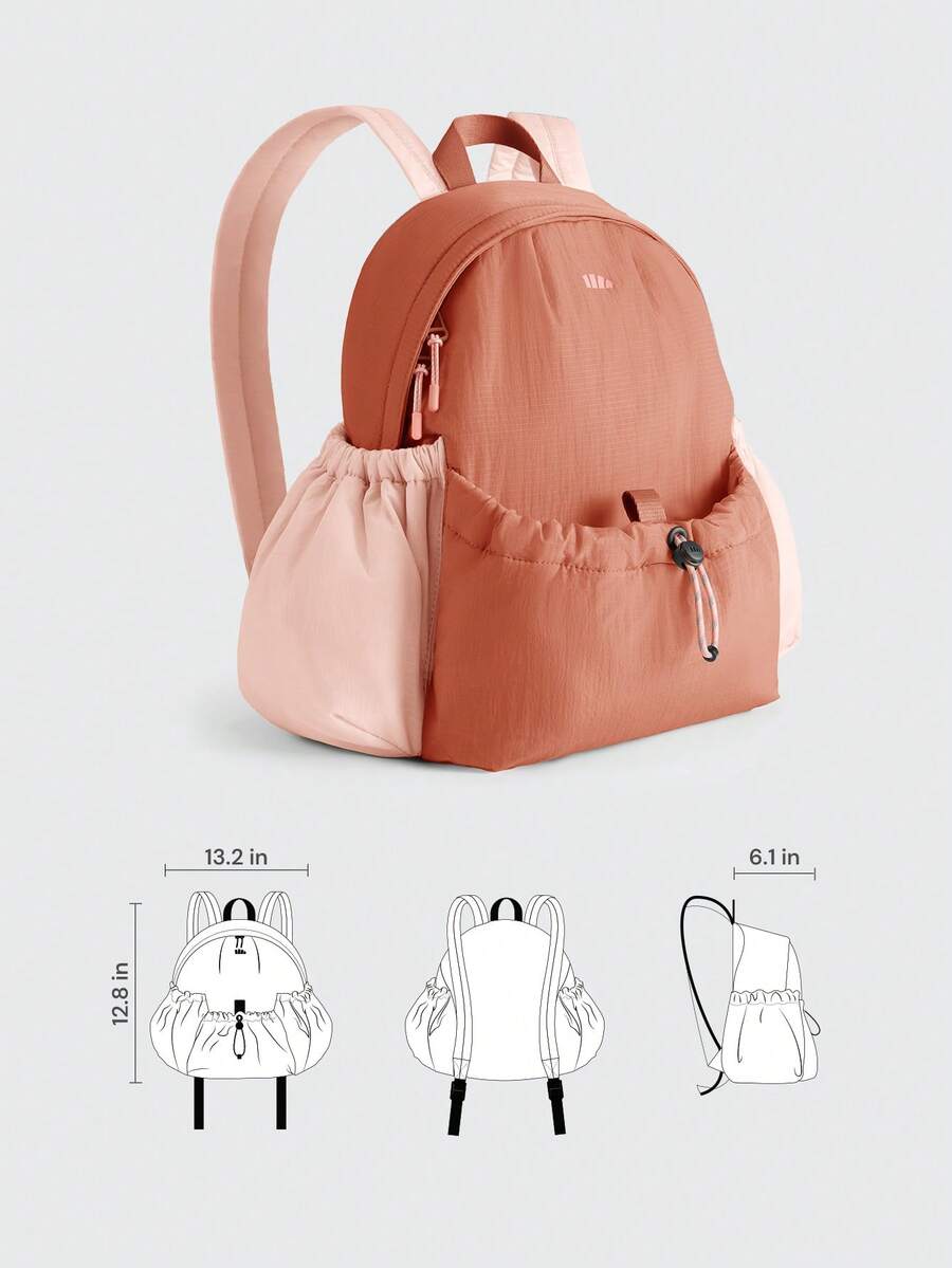 Mochila Ligera Expandible Beneunder LC183 - Rosa coral - Ver 1