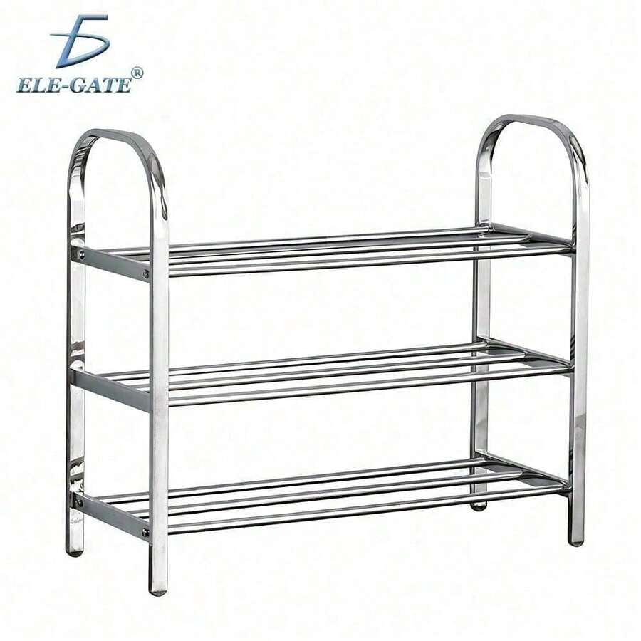 Metal Shoe Organizer Rack, Adjustable Shoe Rack Without Tools, Storage For Sneakers, Boots, Heels For Bedroom, Hallway, Closet - Multicolor - View 1