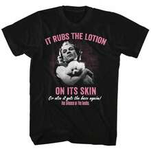 Silence Of The Lambs Lotion Black Adult T-Shirt, Men's Clothing, Men's T-Shirts, Men's Shirt, Men's Summer Sets, Men's Summer Clothes, Sets - 黑色 - 查看 1