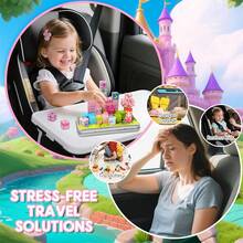 Sakura Castle Themed Magnetic Cube Building Blocks 35Pcs With New Rectangle Iron Storage Box, Girls Favorite DIY 3D Castle Stacking Toy, Floral Scene Assemble Playset, Spatial Thinking Gift For Kids Birthday & Holiday - Multicolor - View 3