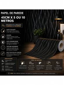 Self-Adhesive PVC Wallpaper, Washable, Decorative Wood Pattern, 5m X 10m Roll, For Home Renovation And Decoration, Living Room, Bedroom, Kitchen, Furniture, Patterned Wall Covering. - F207 - 查看 2