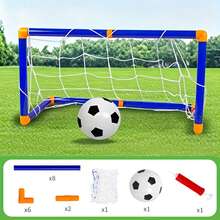 Mini Soccer Goal Set With Ball And Net, 77cm Wide, Portable Soccer Goal, Easy To Assemble, Soccer Sports Accessories, Soccer Practice Equipment, Outdoor Sports Accessories, Improve Accuracy, Sports Equipment, Team Sports - One Size Fits All - View 2