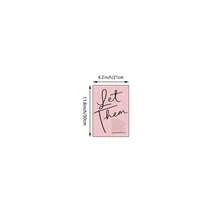 1pc Let Them Quote Wall Art Minimalist Inspirational Canvas Print Paintings|Aesthetic Pink Motivational Wall Decor For Bedroom,Living Room Or Office,Self Love Affirmation Poster,Mental Health Gift For Her,Unframed,Wooden Hanging Scroll Or Framed - Quote - View 19
