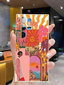 Lucky 美學條紋太陽豹手機殼 軟殼保護套，適用於 Honor、Galaxy A04e/12/A13/A14/A34/A50/A52/A53/A54/S21/S22/S23/S24/S25/S25Ultra/S25FE/S26/S26 PLUS/S26 ULTRA/S26 EDGE/6A/7A/8A/12T/13T/15T/15 TPRO - 無色 - 查看 5