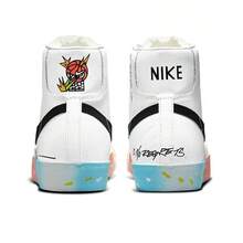 Nike Blazer Mid Graffiti Trailblazer Men's Casual Shoes - White/Multicolor - View 2