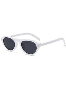 1PC/2PCS Women's Sunglasses New Personalized Retro Oval Frame Minimalist Cool Chic High-End Texture Daily Street Commute Outfit Driving Travel Beach Vacation Photo Versatile Style - Multicolor - View 14