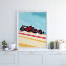 Racing Poster, Formula Racing Decor, 2022 Formula Racing Poster, Formula Racing Gift, Gift For Formula Racing Fans, Suitable For Living Room Decoration, Unframed - No Frame - View 1