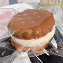Juguete squishy de crema de chocolate suave y relajante de rebote lento, textura de silicona suave, juguete de comida realista para aliviar la presión, juguete portátil lindo, regalo suave y relajante de rebote lento, diseño de juguete suave y lindo para apretar, juguete realista para apretar - Multicolor - Ver 6