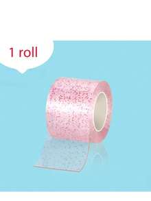 1pc Transparent Colorful Nano Double-Sided Adhesive Tape PET Glitter Powder Hook And Loop Roll Bubble Blowing No-Trace Glue - Multicolor - View 8