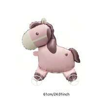 Cartoon Roller Pony Balloon Horse Shaped Toy Balloon Suitable For Birthday Party Holiday Christmas Gift Outdoor Toy Balloon - Multicolor - View 5