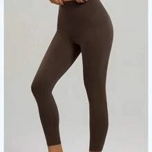 High-Waisted Straight-Leg Sports Leggings With Tummy Control | Shaping, Comfortable And Lightweight - Bronze - View 1