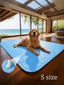 Breathable Easy-To-Wash Cat & Dog Cooling Mat, Universal Ice Pad For Small, Medium, And Large Dogs, Summer Pet Cooling Ice Silk Mat + Squeaky Dog Toy Set, Rubber Durable Chewable Fruit Ice Squeaky Toy, Dual-Effect Cooling And Energy Release, Suitable For Home Floor, Dog Bed, Crate, Outdoor Lawn Interactive Play, Pet Owners, Pet Families, Dog & Cat Lovers, Summer Pet Cooling Gift, Dog Birthday Gift - Multicolor - View 11