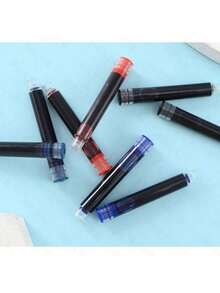 Fountain Pen Ink Cartridges, Fountain Pen Ink Refills Compatible With 2.6mm And 3.4mm Nib Diameters, Black Red Blue Ink, Replacement Ink Cartridge Set, Back To School - A - View 3