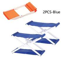 2pcs/Set Portable Folding Beach Pillow, Compact Camping Leisure Cushion, Easy To Store, Can Be Used As Headrest Or Small Backrest For Outdoor Camping And Beach Relaxation, Ready To Use, Convenient Storage, High Practicality And Portability, Suitable For Leisure And Entertainment Scenes - Multicolor - View 5