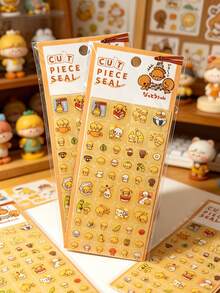 3D Acrylic Stickers Cute Cartoon Food Character Mini Gem Seal Stickers Photo Card Decoration Scrapbook Planner DIY Art Craft Supplies Waterproof Decorative Laptop Phone Case Stickers Japanese Stationery - Multicolor - View 1