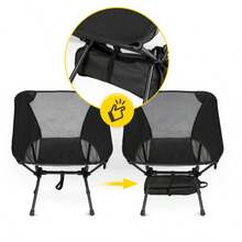 Fishing Chair Low-Profile Foldable Travel Lounge Chair - Black - View 10