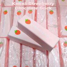Strawberry Chocolate Stick Squishy, Super Soft Slow Rising Kawaii Stress Relief Squeeze Toys For Kids Strawberry Strawberry Chocolate Stick Squishy Super Soft Slow Rising Kawaii Stress Relief Squeeze Toys For Adults Desk Decor - Multicolor - View 8