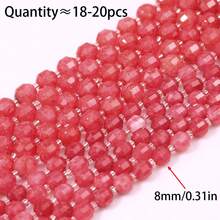 8mm Natural Faceted Lulutong Stone Beads With Rhombus Spacer Beads, Handmade DIY Beaded Jewelry Semi-Finished Material Accessories Loose Beads - Lulutongzhu - View 10