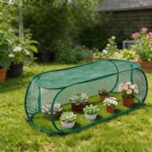 1pc Foldable Pop-Up Mesh Plant Greenhouse Cover, Durable And Sturdy Material, Raised Bed Animal And Insect Protection Net, Suitable For Fruits, Vegetables And Seedlings, Reusable - Multiple Styles - View 9