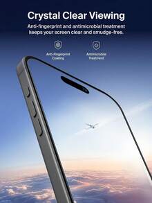 4入組強化玻璃螢幕保護貼，適用 17 Pro Max/17/17 Pro/16/14/11/12/13/15 Pro Max/Mini、XS Max/X/XR/7/8 Plus/SE，防水防震防摔防刮防指紋，全螢幕覆蓋，手機配件，可搭配手機殼使用 - 無色 - 查看 5