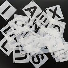 36pcs Reusable Letter And Number Stencils - Letter Art Craft Stencils - Sets - View 7