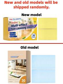30Pcs Floor Cleaner Dissolvable Sheets, Powerful Cleaning Quick-Drying Floor Care Refills For Mopping(Two Packaging Options Will Be Shipped Randomly.) - Floor Cleaning Tablets - Blue - View 12