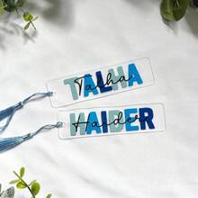 Personalized Acrylic Bookmark, Customizable Name, Unique Gift For Book Lovers, Mini Transparent Custom Bookmark, Suitable For Reading And Journaling - Multicolor - View 6