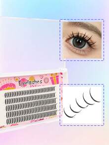 160 Clusters Large Fairy Faux Eyelashes, Single-Strand Single-Cluster Thick, Natural-Looking Ultra-Soft Curly Sunflower False Eyelashes - C - View 9