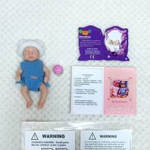 6 Inch Silicone Newborn Baby Girl Doll Handmade Soft Silicone Lovely Newborn Baby Doll For Birthday Gift(Anatomically Accurate) - Reborn Doll - View 4