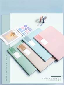 1 Set (4/1pc) A5 Multi-Color Notebooks, Available For Boys And Girls, Beige Inner Pages Eye-Friendly Lined Notebook, Home Record Book, Office Memo Pad, School Writing Notebook, Suitable For Students, Staff, Back To School Supplies - Multicolor - View 2
